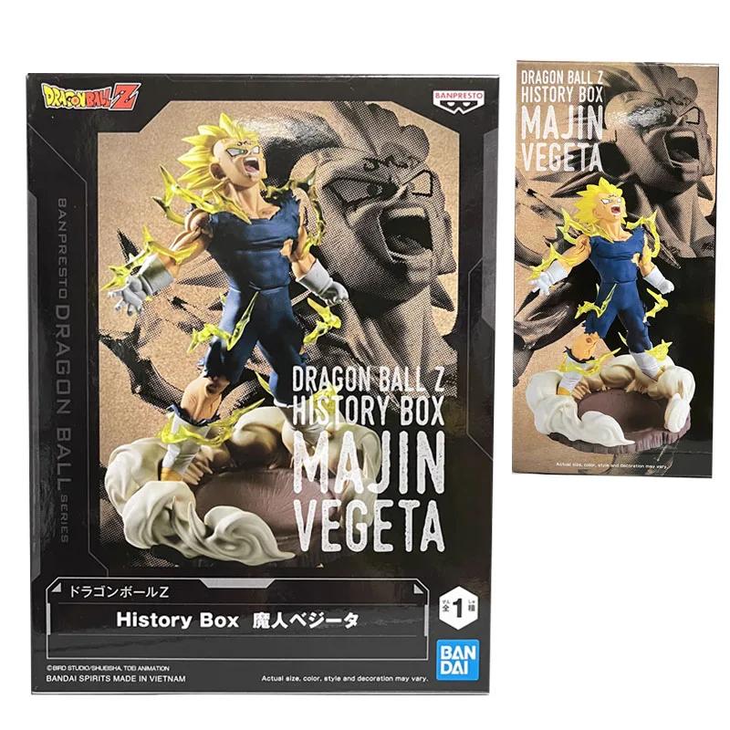 

Bandai Dragon Ball Z Anime History Box MAJIN VEGETA Action Figure Collectible Model Toys For Kids Gift Desktop Decoration