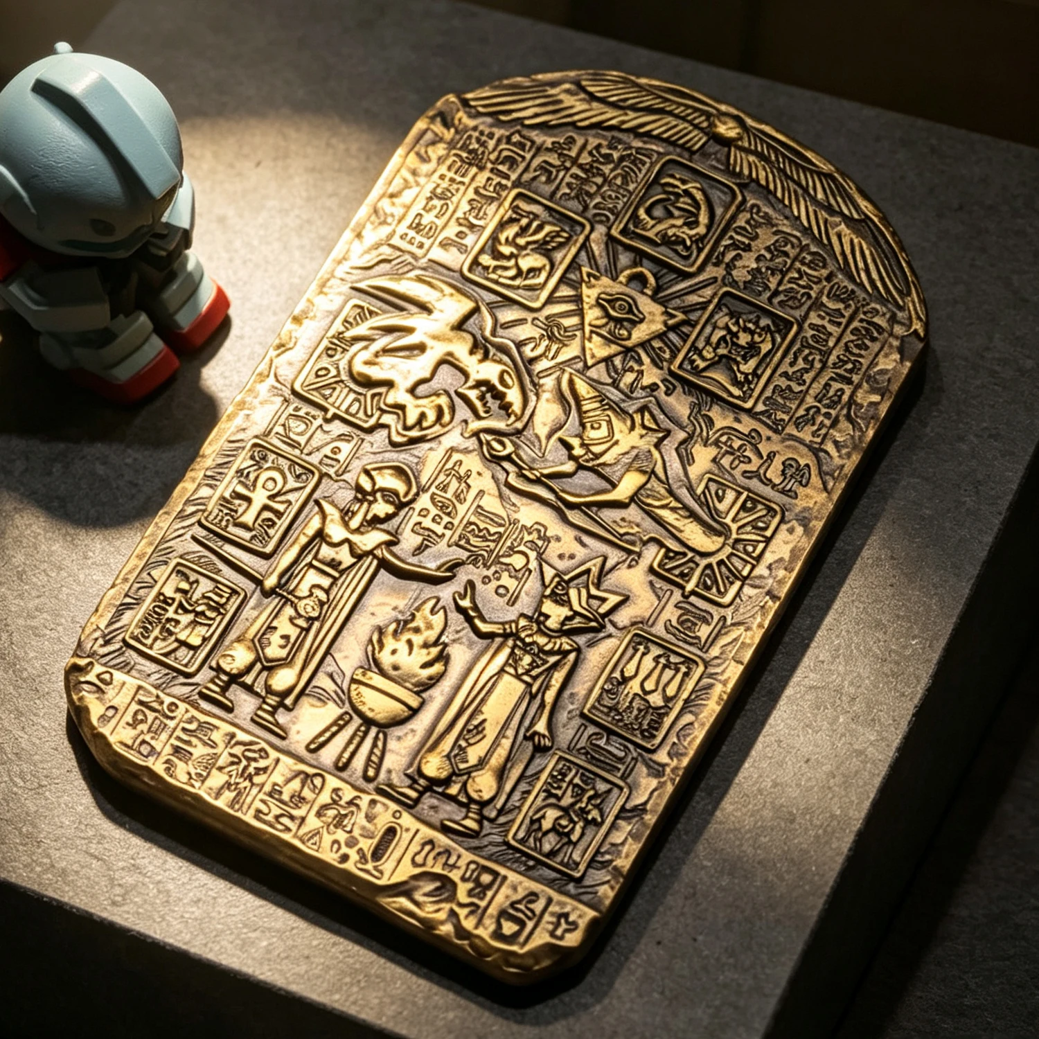 9X6Cm Diy Auto-confectionné Yu-Gi-Oh! Mystic Probe Memory Stone Slab Yu-Gi-Oh! Articles du Millénaire, Articles Sennen, Périphériques d'anime, Jouets cadeaux