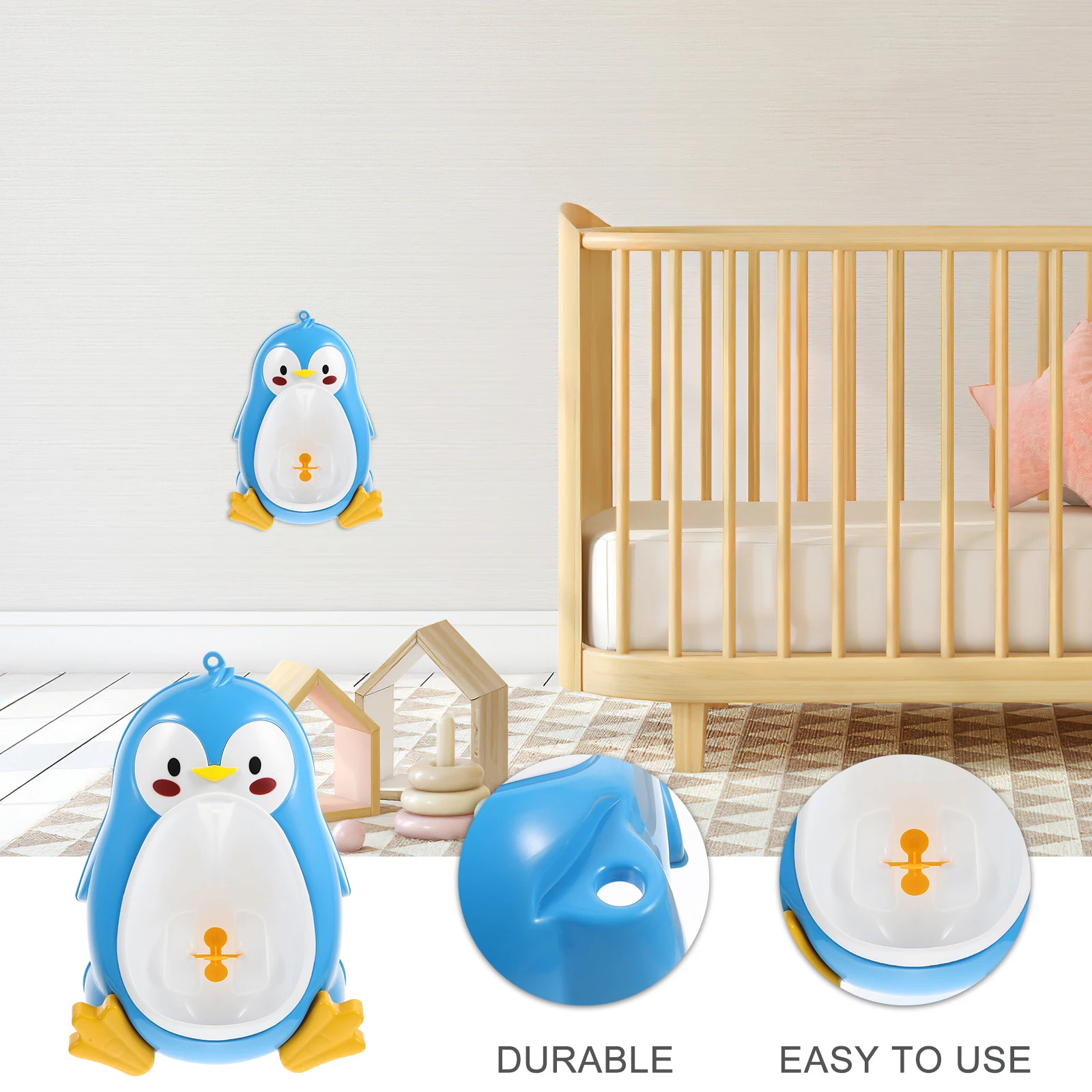 

Children Urinal for Boys Toddler Potty Training Baby Boy Toilet Large Capacity Removable Smooth Tank Adjustable