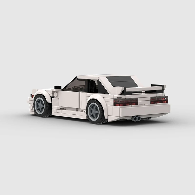 MOC Classical Car City Speed Champions Super Race F1 Creative Vehicle S13 240sx Model Building Block Racing Christmas Gift Toy