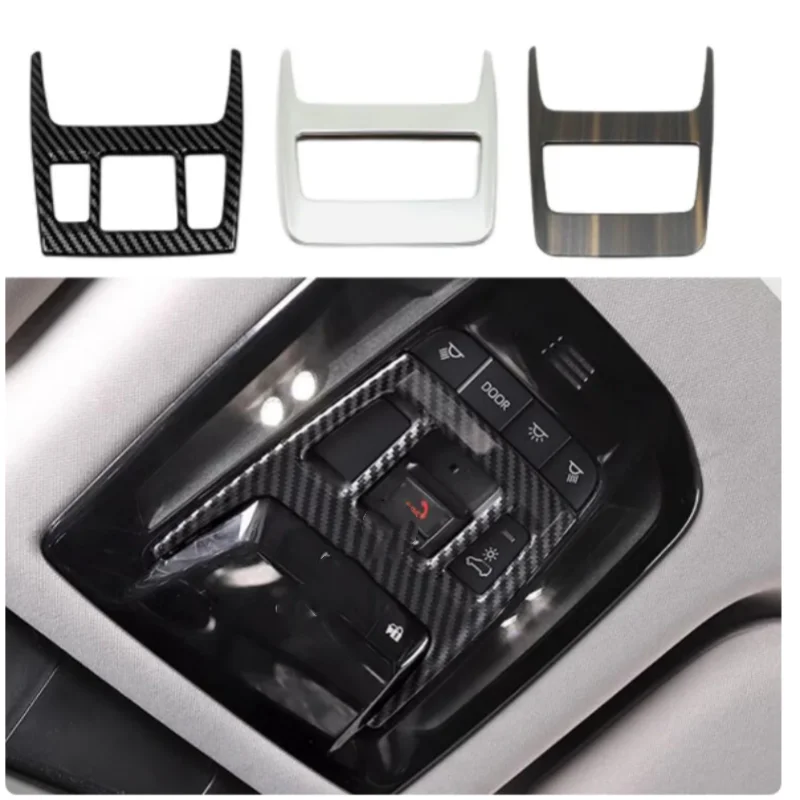 

For Toyota Venza/Harrier 2021 2022 2023 2024 ABS Car Front Reading Light Stick Cover Button Frame Body Trim Interior Accessories