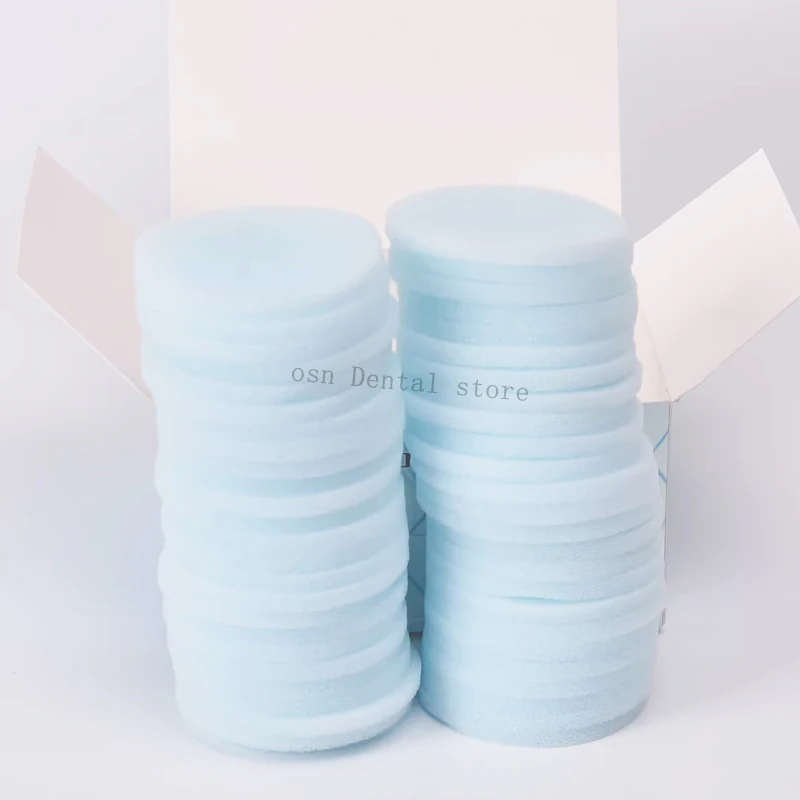 100Pcs=2box Dental Disposable Cleaning Oral Sponge Pad Root Canal Table Soft Dental Endo Files Replacement Foam Clean Sponge Pad