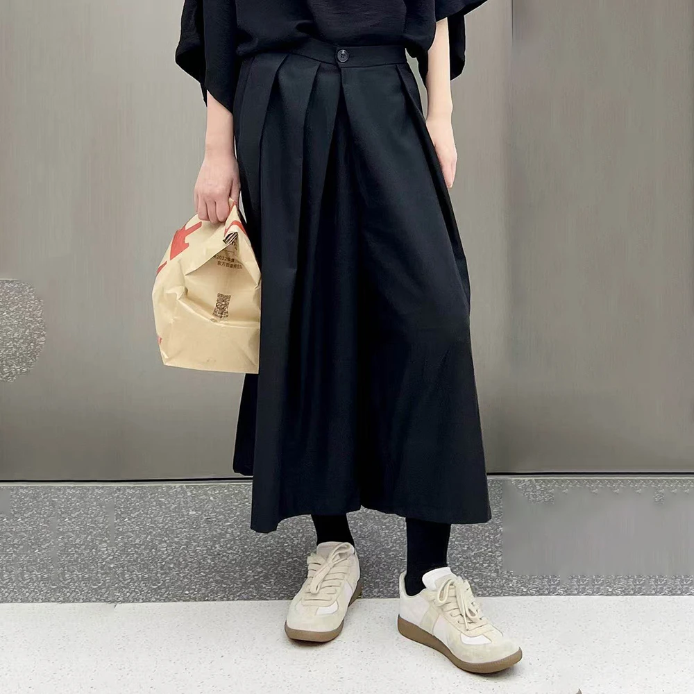 

Летние новые унисекс-шорты-юбка XS-5XL, однотонные, в американском ретро-стиле, модные, повседневные, простые, свободные, дышащие, мужские брюки