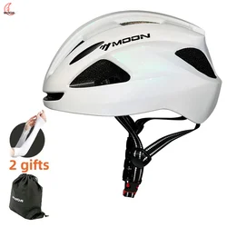 MOON New Ultralight Cycling Helmet Safety Cap Bicycle Helmet for Women Men Racing Bike Equipments Road MTB Adult Bike Helmets