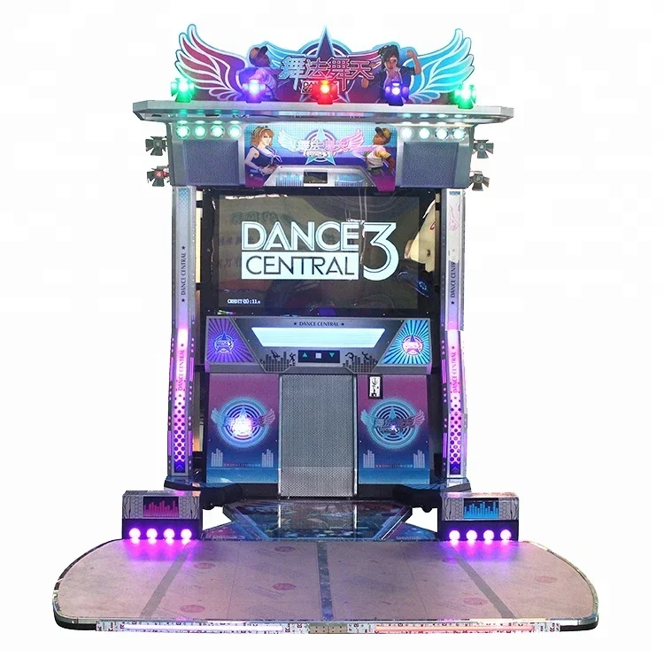 55 inch LED push coin game dance dance revolution arcade machine can be customized