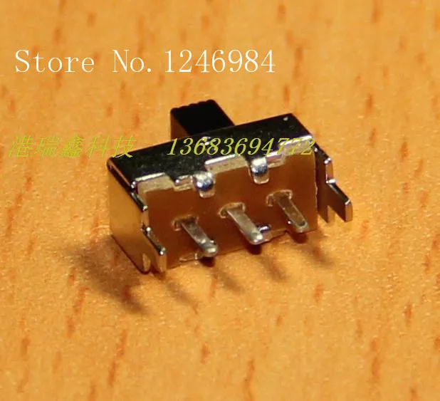 [SA]3.0 Spacing Small Toggle Switch Electronic Slide Switch DC Power Switch SS-12F46--50pcs/lot
