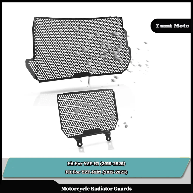 

Fit For YAMAHA YZFR1 YZFR1M 2015-2025 YZF-R1 YZF-R1M 2024 2023 2022 2021 2020 Motorcycle Radiator Grille Guard Oil Cooler Cover