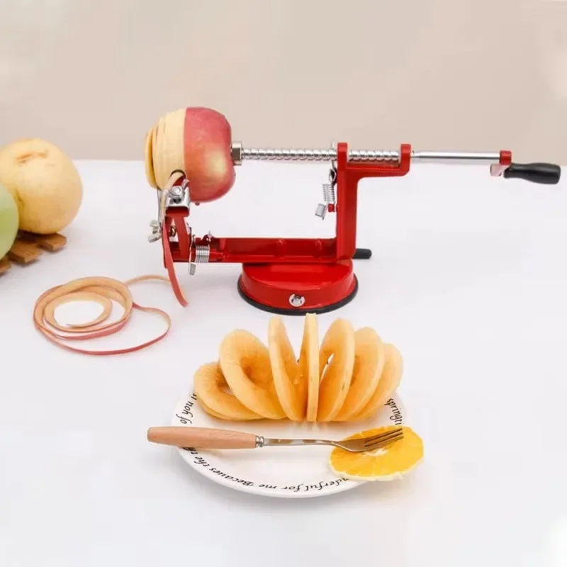 3-in-1 Hand Crank Peeler  Portable Hand Crank Apple Peeler Stainless Steels Multifunctional Fruit Peeler For Home Use