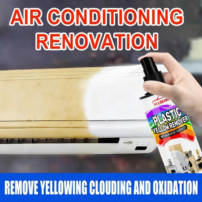 Mehrzweck-Kunststoff-Gelbverfärbungsentferner - Glanzwiederhersteller für Geräte/Klimaanlagen/Kühlschränke/WC | Langanhaltende Polierpflege