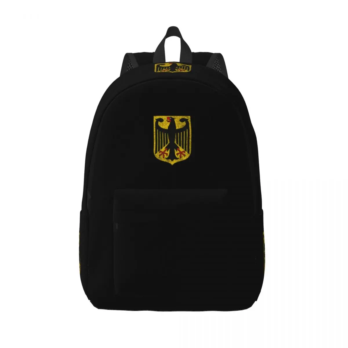 German Eagle Coat Of Arms Germany Flag Backpack for Men Women Cool High School Work Daypack Laptop Computer Canvas Bags Durable