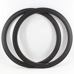 2pcs Newest 700C Road bike matt UD 3K 12K full carbon fibre bicycle wheels tubular clincher tubeless carbon rims 38 50 60 88mm