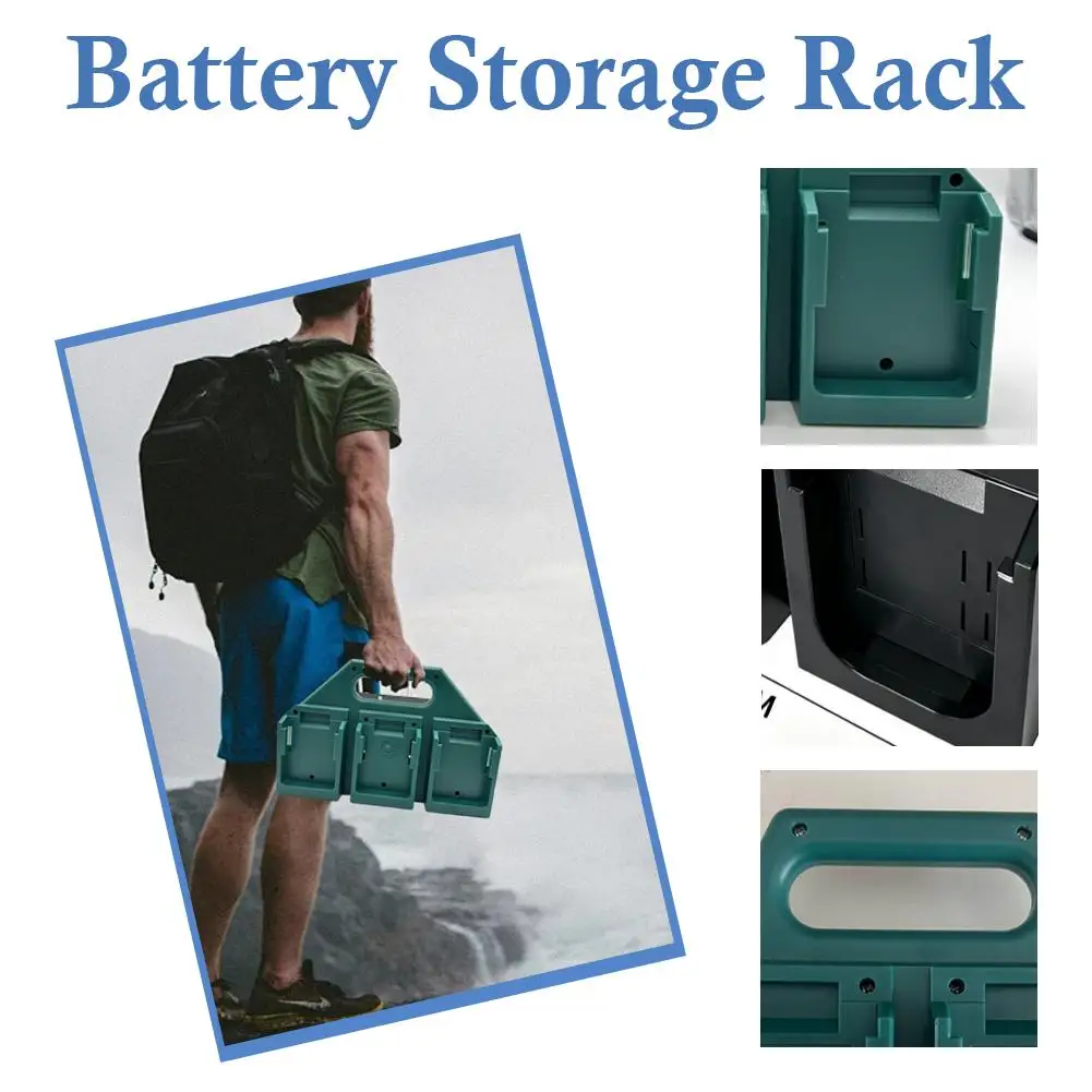 Bevestigingsapparaten Batterijopbergrek 3D-printen Sterke batterij Draagbare standaard 4/6 slots voor Makita 18V LXT-lithiumbatterijen