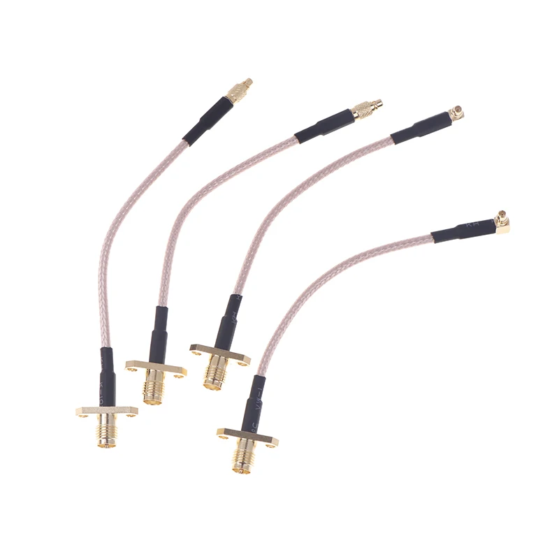 1PC MMCX To SMA/RP-SMA Female Flange Panel Mount RG316 Pigtail FPV Antenna Extension Cord For TBS Unify PandaRC VTX