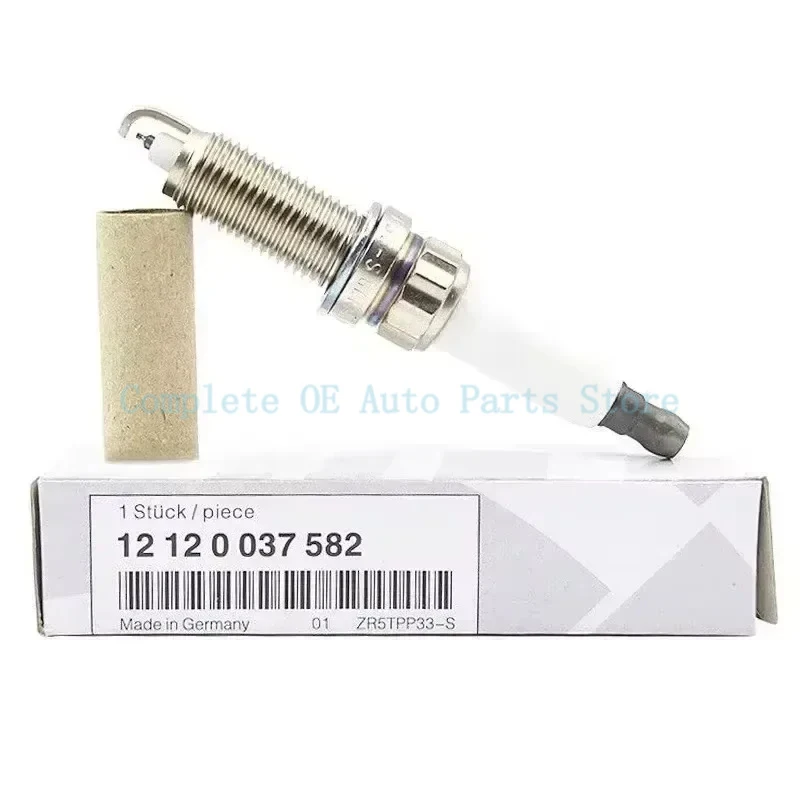 4PCS OEM 12120037582 ZR5TPP33-S Iridium Spark Plug For BMW E90 E91 E92 F10 F13 135i 435i 535i 640i X1 X3 X5 12 12 0 037 582