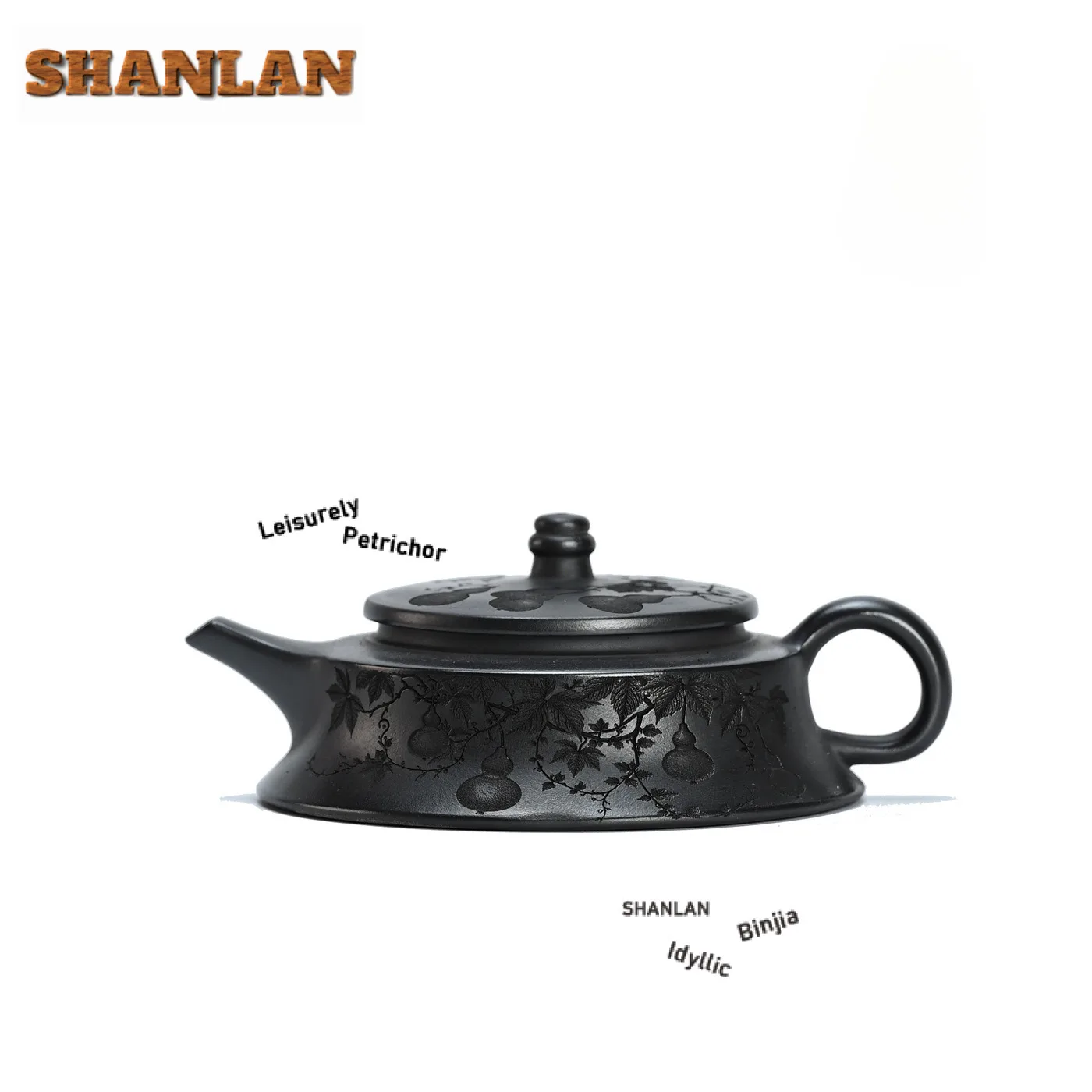 

150 мл Бутик Исин Фиолетовые Глиняные Чайники Ручная Резьба Гарбуз Горшок Сырой Рудный Камень Желтый Грязевой Чайник С Заварочным Чайным Набором Зейша