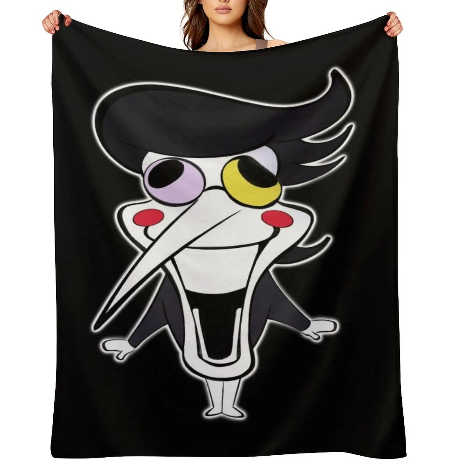 

Spamton Throw Blanket Shaggy Soft Beds Nap manga Blankets