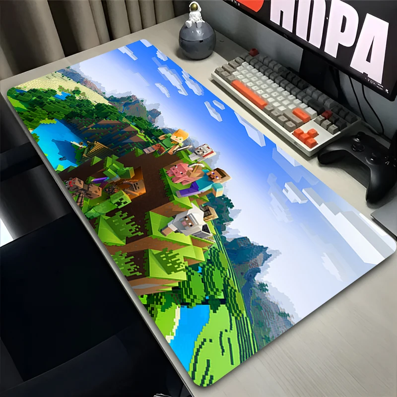 Accessori da gioco XXL Cartoon Gamer Tastiera Tappetino da scrivania M-minecraftS Tappetino per mouse Tappetino per mouse in gomma antiscivolo per notebook portatile