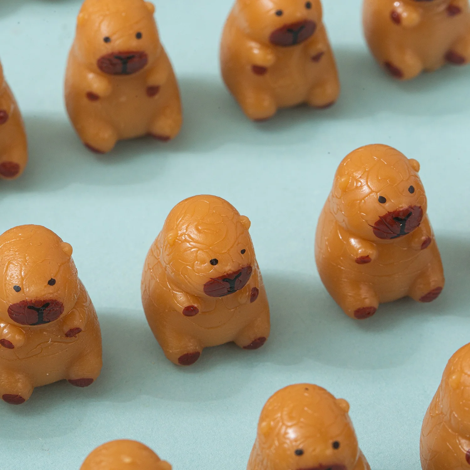 5/10/15パック かわいいミニカピバラ、スクイーズおもちゃ、握れる、オフィスストレス解消、キッズパーティーギフト、パーティー賞品、パーティー記念品