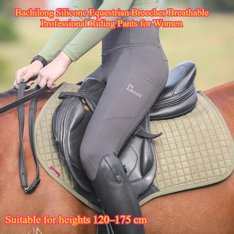 Silicone Horse RidingSpring Summer Breathable Professional Equestrian Pants for Women Children Cycling Clothing Rider Equipment