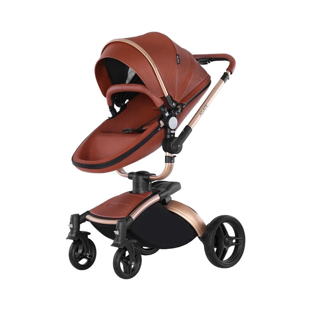 

High Quality Lightweight Portable Folding Baby Stroller with High Landscape Features Can Sit and Lie Down for Newborns