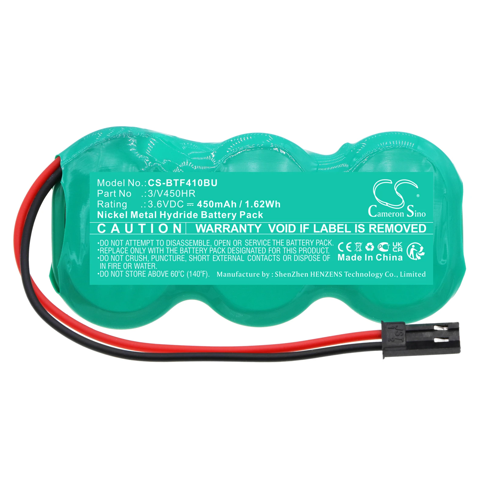 CS Replacement Battery For Brother Fax4100e Fax Machine 3/V450HR 450mAh / 1.62Wh