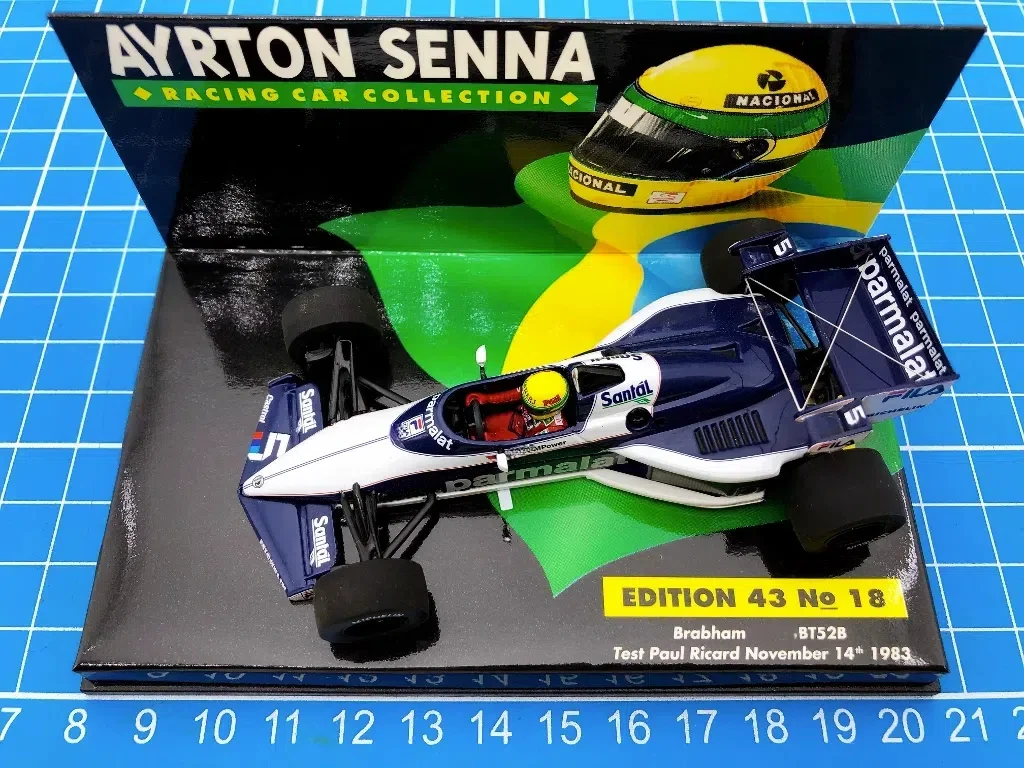 Minichamps 1:43 F1 BT52B 1983 Ayrton Senna Da Silva Simulation Limited Edition Resin Metal Static Car Model Toy Gift