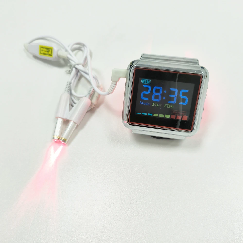 Laser Therapy Wrist Watch 650nm Low Level High Intensity Dr Laser Therapeutic Watch for Rhinitis Diabetic Hypertension Treatment