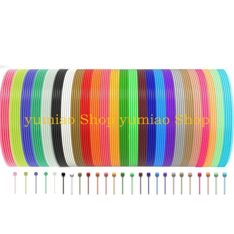 

587B 3D Pen Filament Refills PCL Filament 1.75mm 20 Colors 3D Pen Refills Accessories