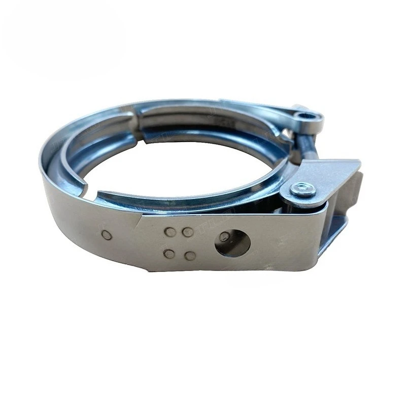3-inch 304 Stainless Steel V-type Quick-release Clamp Flange Kit, Suitable for Exhaust Pipe Modification and Installation