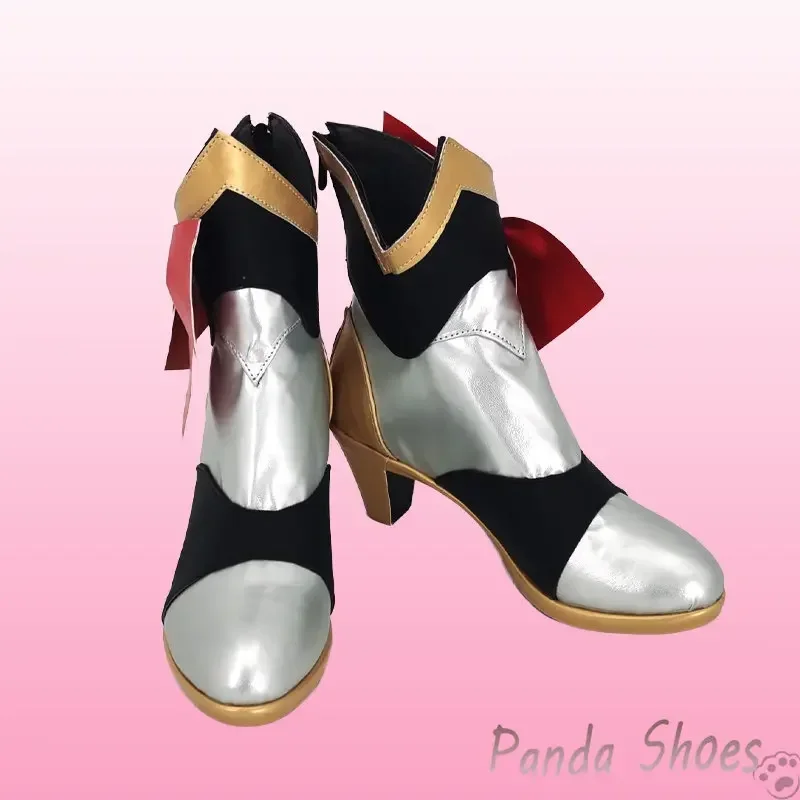 Genshinimpact noelle cosplay sapatos quadrinhos anime jogo cos botas longas noelle cosplay traje prop sapatos para con festa de halloween