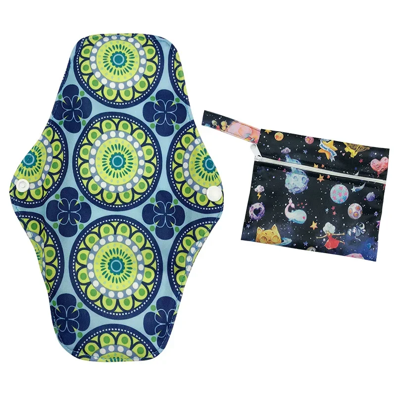 1pc Extra Large Healthy Bamboo Charcoal Daily Pad Night Sanitary Napkin Washable Sanitary Pad Woman Reusable Cloth Menstrual Pad