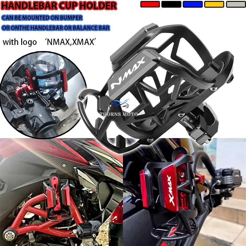 

2024 New For XMAX125 150 300 250 XMAX400 NMAX125 NMAX155 N/X MAX Motorcycle Accessories Beverage Water Bottle Drink Cup Holder