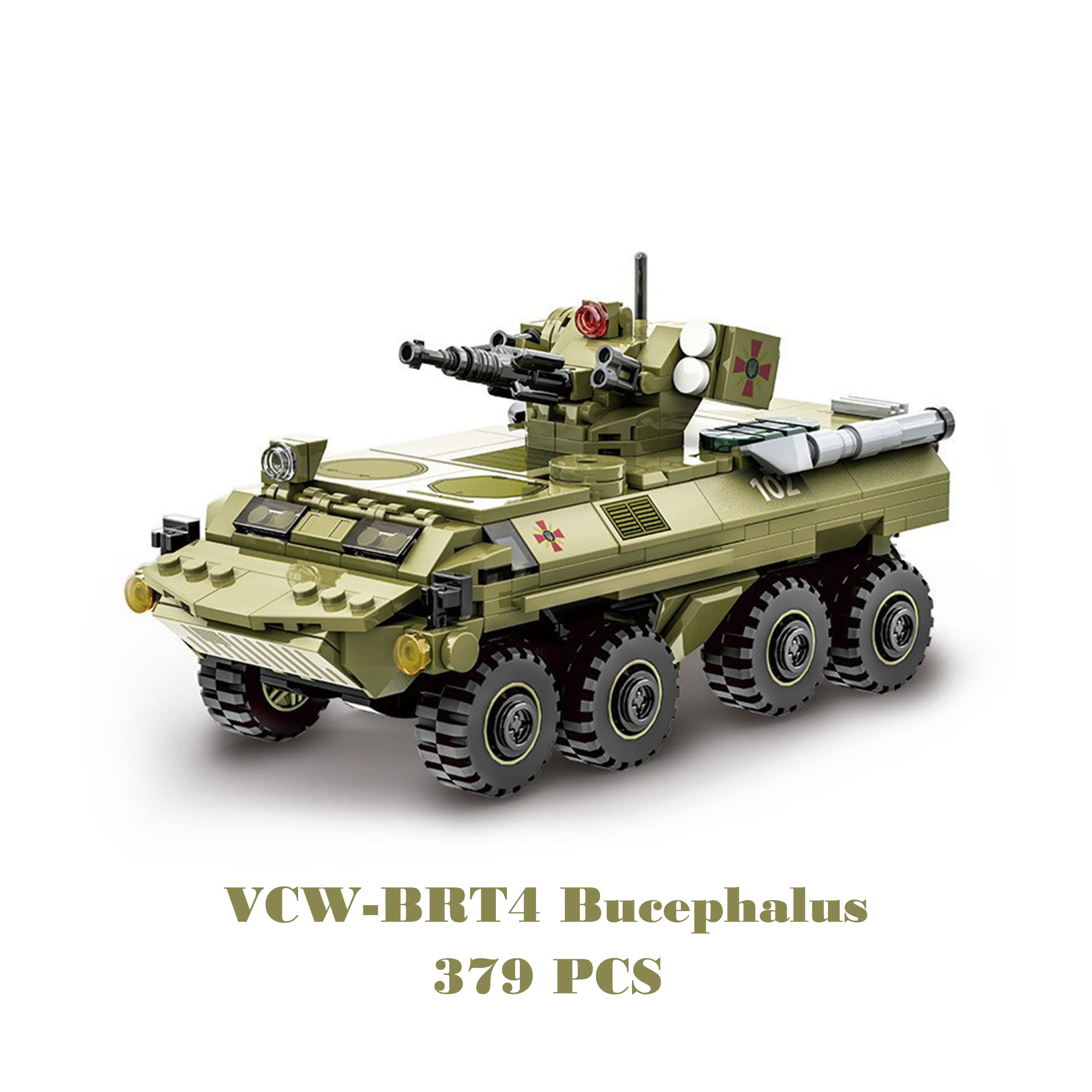 Militaire gepantserde Hummer Stryker tankwagen VS Rusland leger moderne oorlog soldaat wapens model bouwstenen steen kinderen kinderspeelgoed