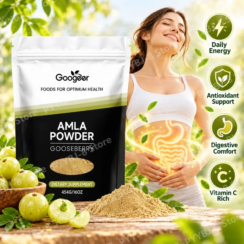 Amla Gooseberry Powder, Boost Daily Energy & Antioxidant Support, Maintain Comfortable Digestion, Rich in Vitamin C,454G(16OZ)