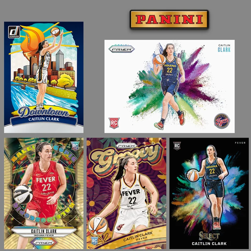 

Panini 2025 Wnba Downtown Color Blast Caitlin Clark Diy Домашняя женщина Баскетбольная звезда Коллекционные карты Подарок на день рождения