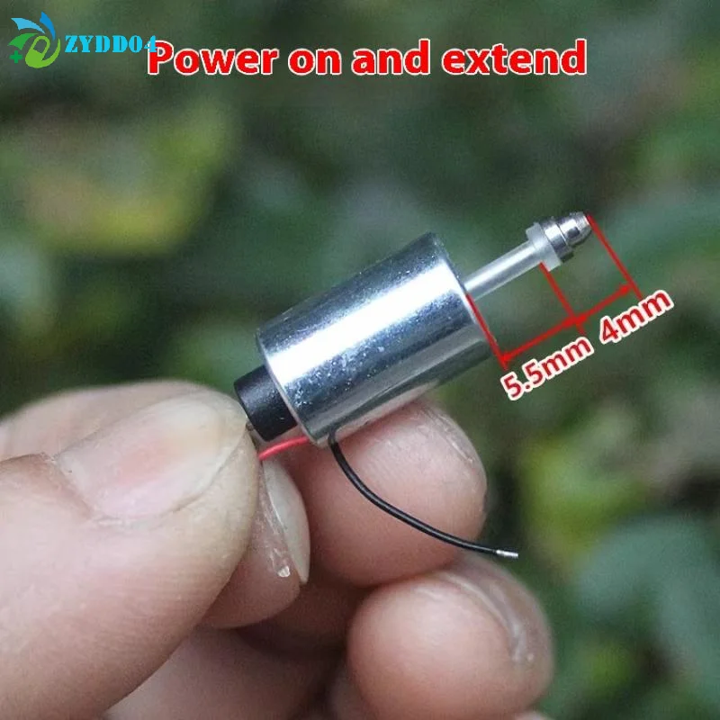 ●1Pcs DIY Fingerprint Lock DC 7.4V 9V 12V Mini Round 10MM Cylinder Suction Push-Pull Type Linear Solenoid Electromagnet