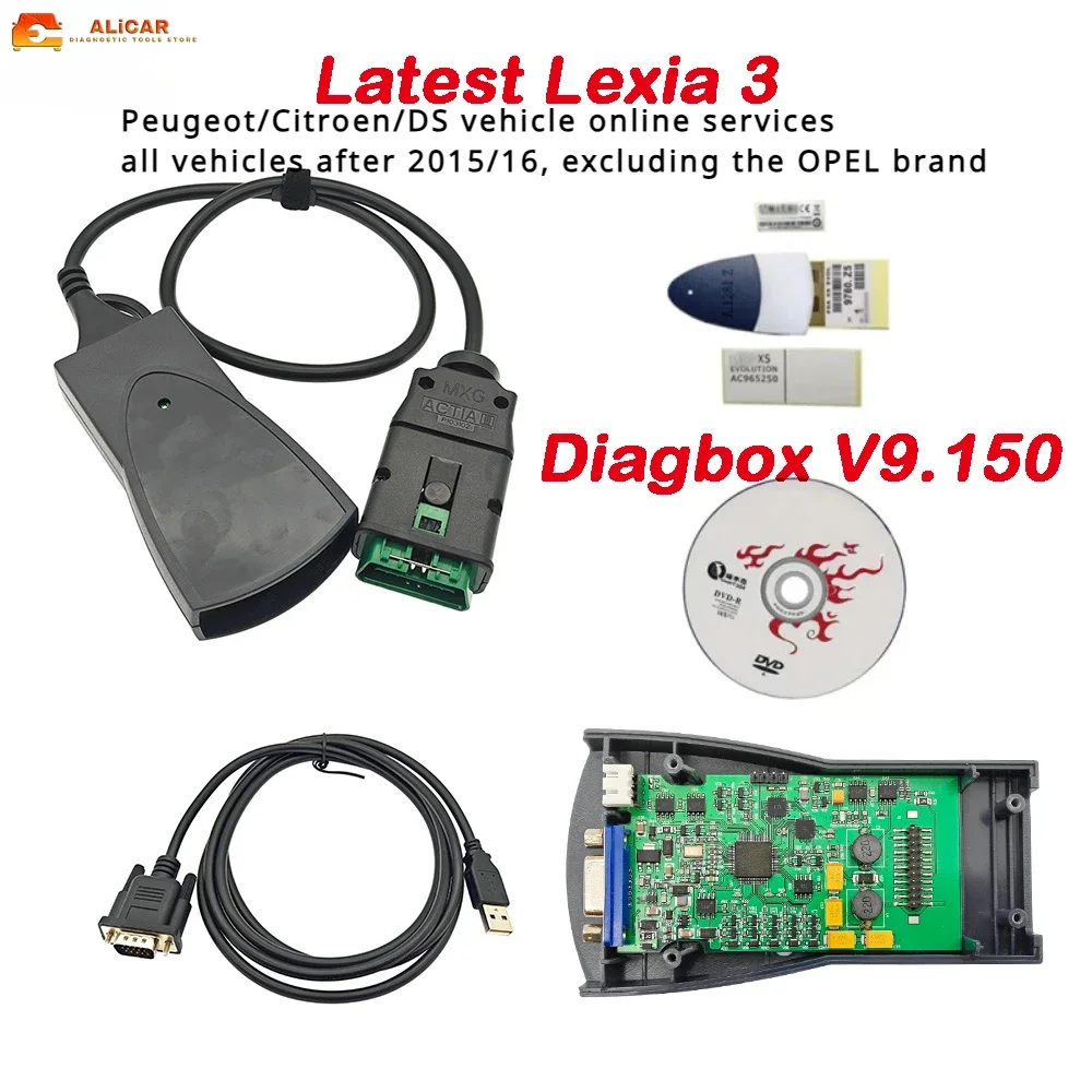 New PP2000 For Citroen&Peugeot Tools Lexia3 Diagbox V9.150 Diagnostic Tool Car Repair Automobiles Parts Accessories Auto Scanner