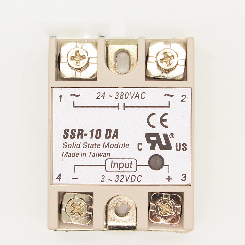 1pcs solid state relay SSR-10DA 10A actually 3-32V DC TO 24-380V AC SSR 10DA relay solid state high quality new