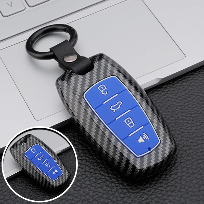 Carbon ABS Car Key Case Cover for Great Wall Haval Jolion 2022 H6 H7 H4 H9 F5 F7 F7X F7H H2S GMW Dargo Shell Fob Accessories