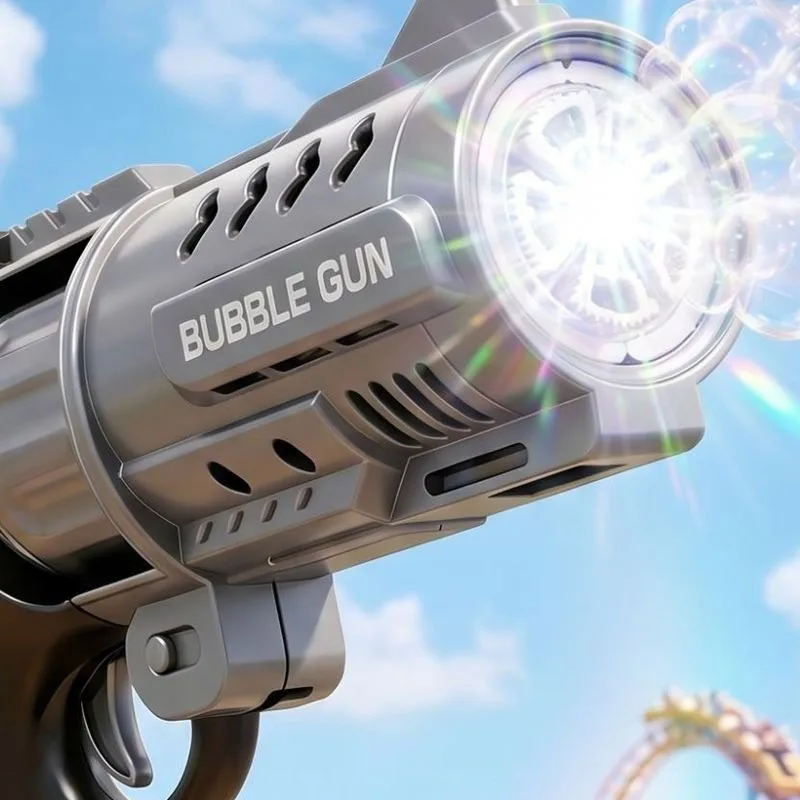 2026 Latest Fully Automatic Agent's Left Wheel Bubble Gun, Essential for Out Door Bubble Fun, Perfect Gift for Boys and Girls, O