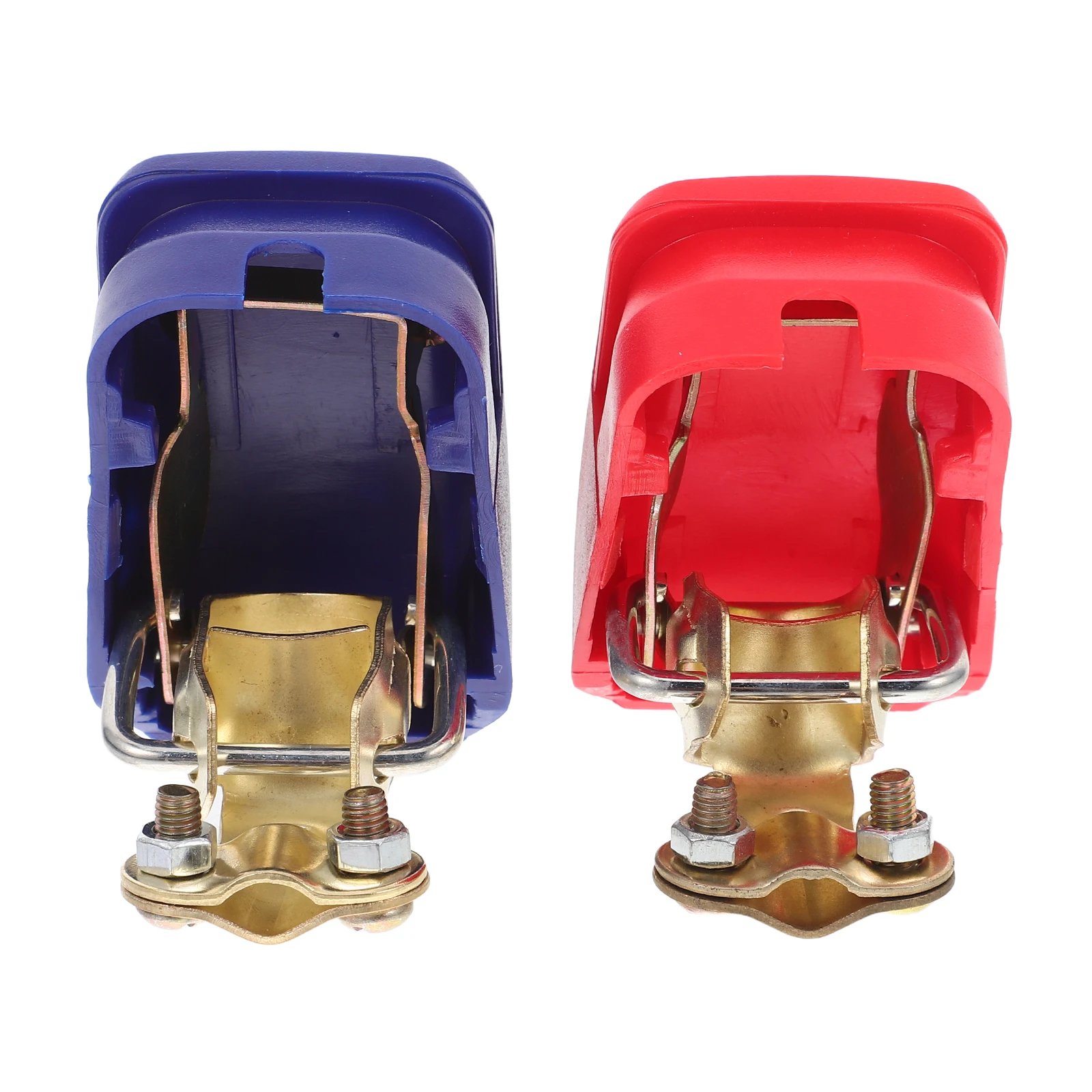 

2 PCS Connector Pile Clamp Terminals Clamps Clips for Car Detachable Quick