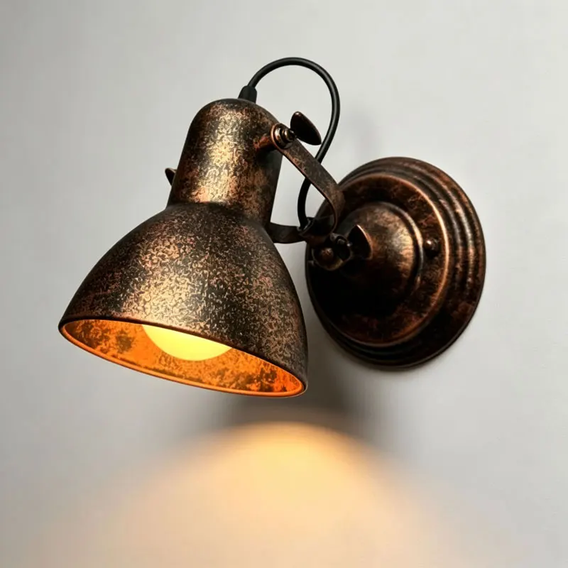 Retro wrought iron outdoor wall lamps restaurant wall decoration lighting engineering shop doors wall lamps on both sides indust
