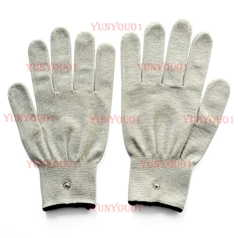 3.5MM Silver Fiber Massage Electrode Gloves with Extension Cable
