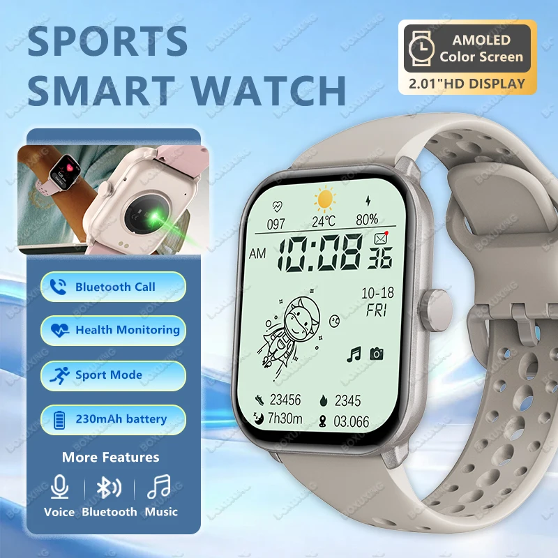 

New Global Version Watch 5 AMOLED Screen GPS Track Heart Rate Monitoring BT Call Waterproof Sports Smart Watch For Android IOS