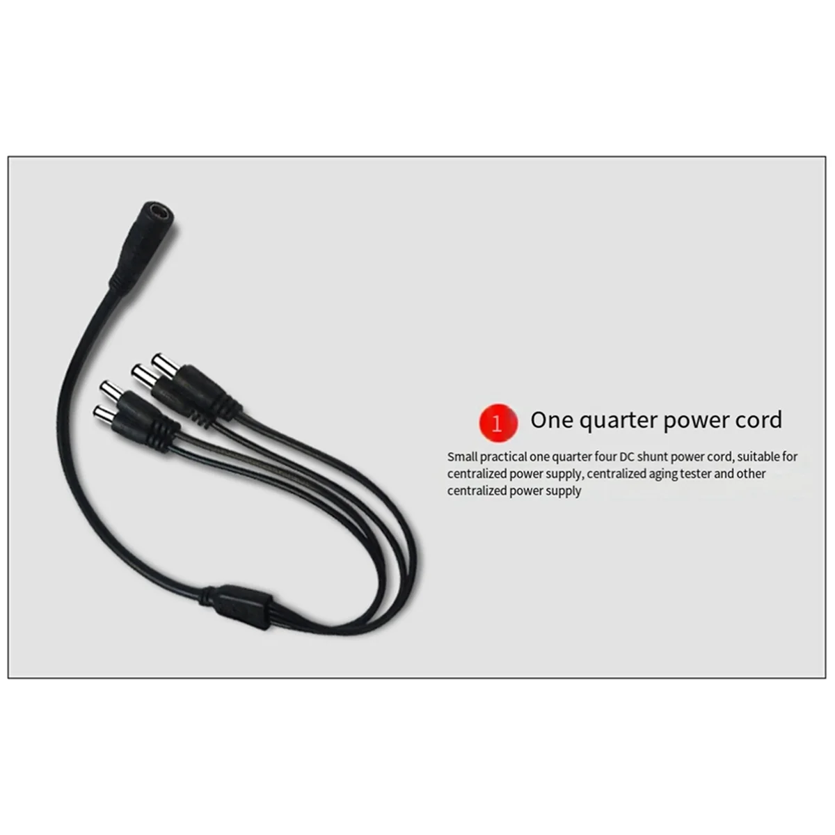 DC 1 in 4 Power Cable 1 in 4 Out Branch Cable 12V to Centralized Power Supply Monitoring Camera Accessories HOT