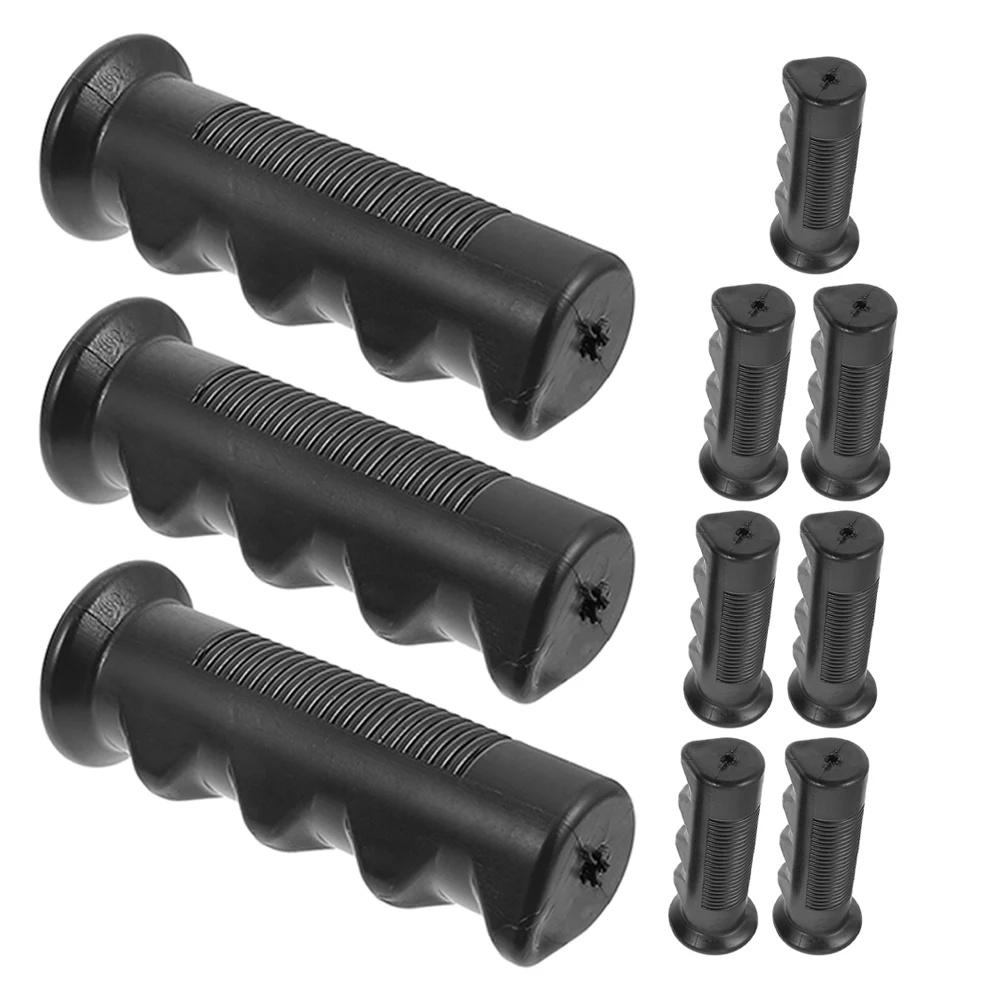 

6pcs 18mm Anti-slip Rubber Handle Covers for Wheelchair Stroller Cart Grocery Bike Replacement Parts Thickened Grips