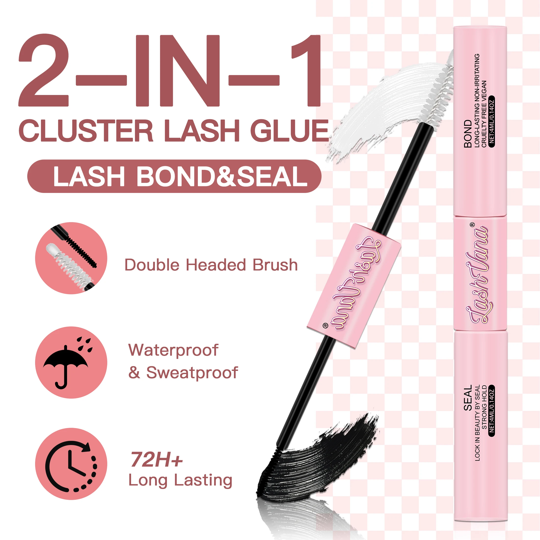 لتقوم بها بنفسك مجموعة الرموش الصناعية 360 قطعة مجموعات سعة كبيرة رمش الغراء أدوات ماكياج وملحقات للاستخدام المنزلي #3