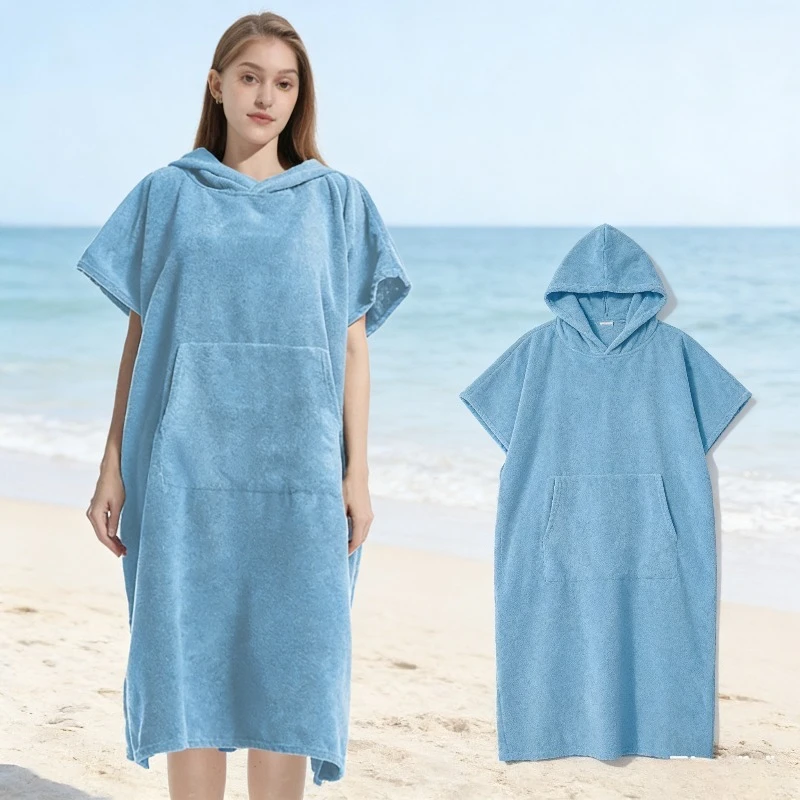 

Пончо-полотенце из микрофибры с капюшоном, быстросохнущее, легкое, идеально подходит для дайвинга, плавания, серфинга, пляжа и активного отдыха на природе.