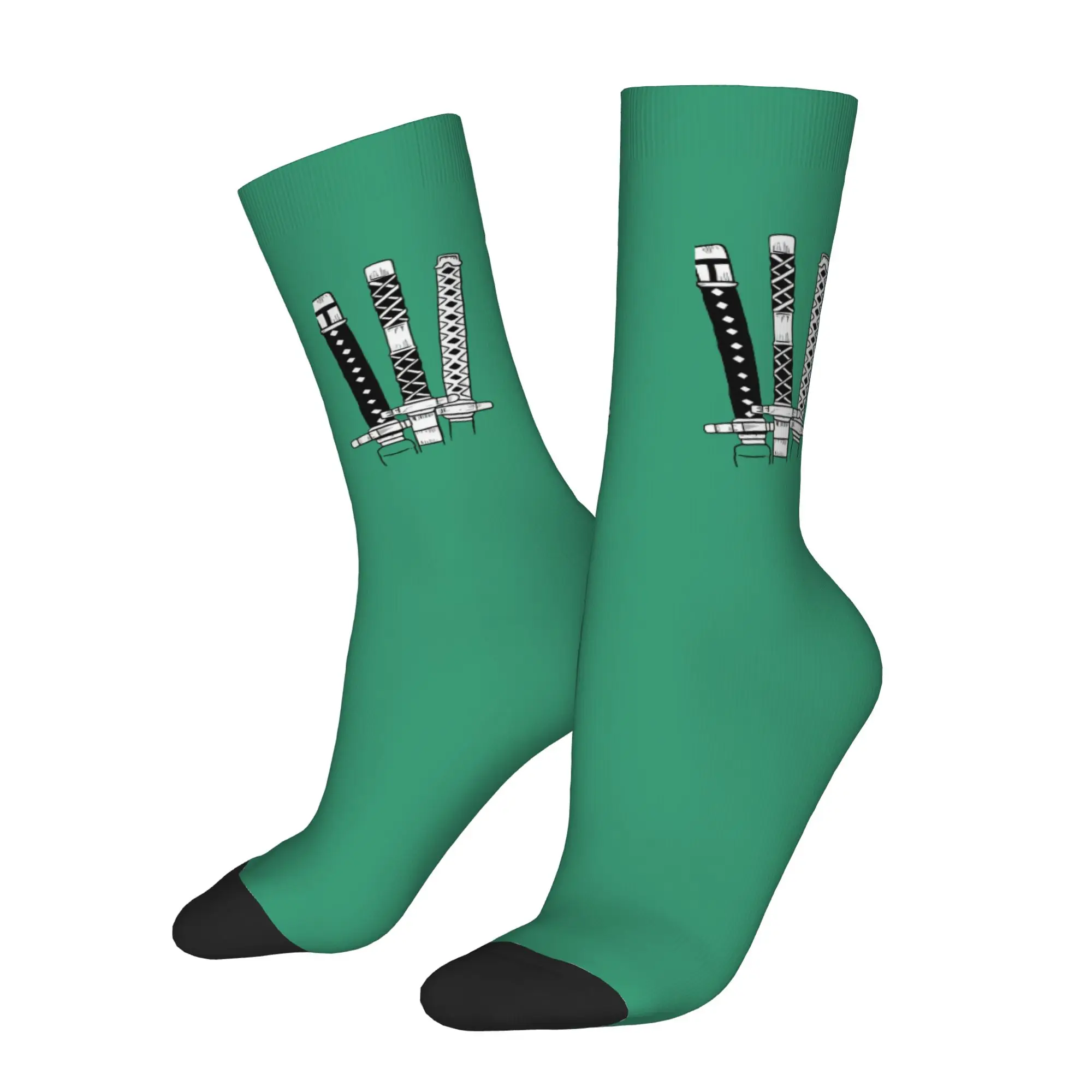 Funny Sock One Piece Roronoa Zoro Subtle Rock Quality Pattern Printed Men Socks Casual Men's Socks