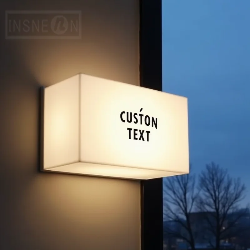 Professional Custom LED Light Box Outdoor Business Sign Waterproof Acrylic Double Sided Storefront Display